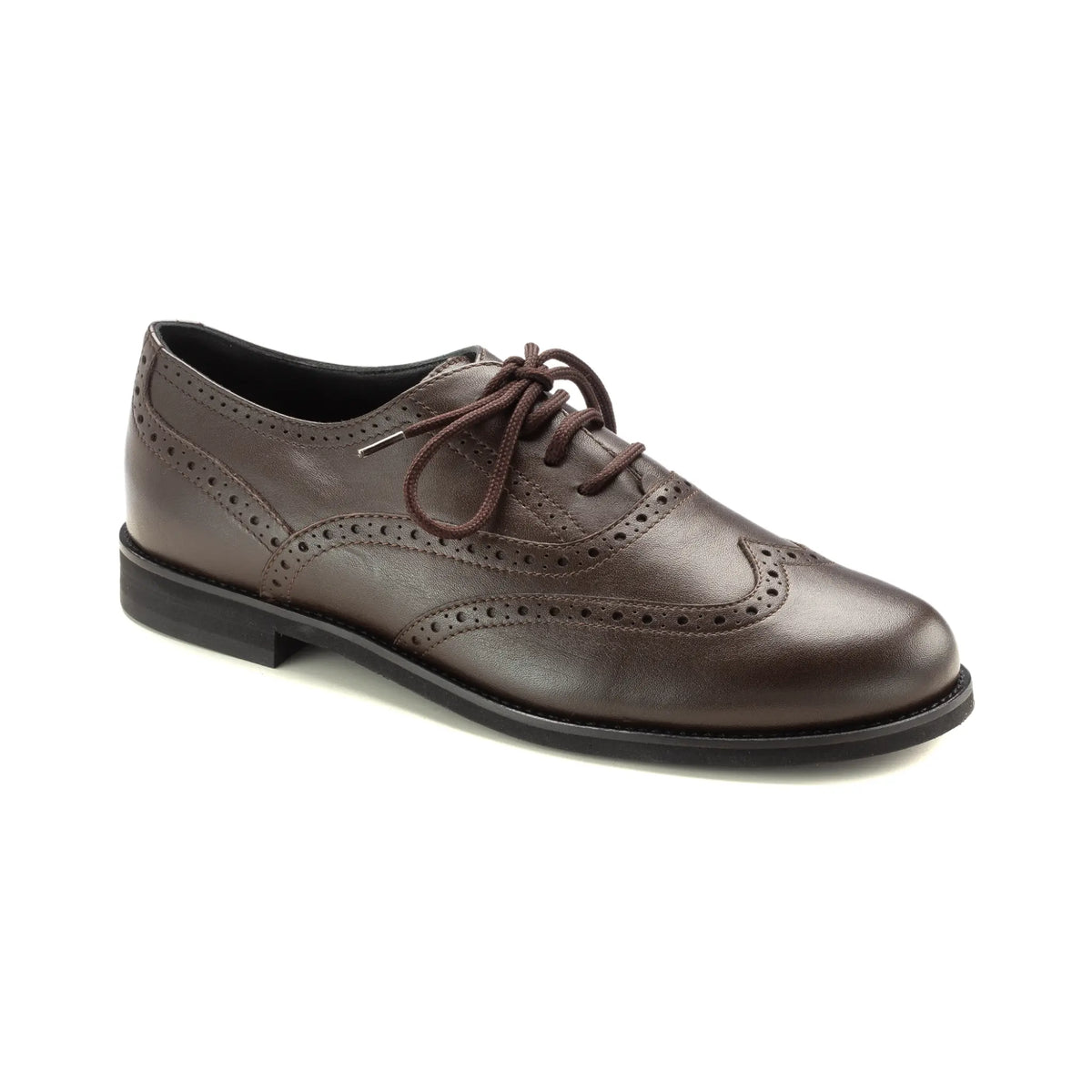 Brown soft leather lace for boy by London Kids - stylish and comfortable