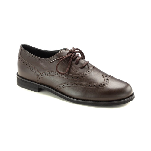Brown soft leather lace for boy by London Kids - stylish and comfortable