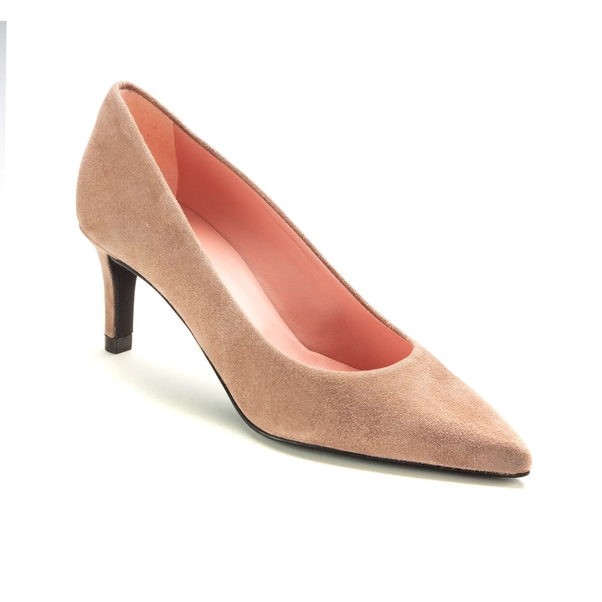 46278 Taupe Suede Teens Pump Heel