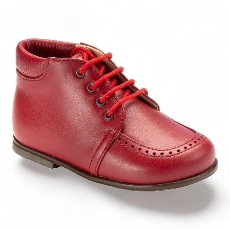 Red Leather Toddler High Shoe