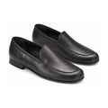 Stylish Black Leather Boys Slip On Loafer