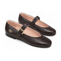 Bordo Leather Mary Jane for Girls