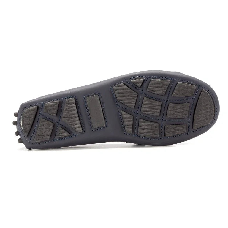 Navy Sahara Girls Mocassin Penny Coin