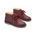 Bordo Sahara Leather Lace for Toddler/Boy/Girl by London Kids