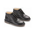 Black Soft Leather Lace for Toddler/Boy/Girl by London Kids