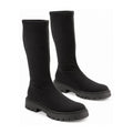 Black Stretch Heel Girls Stretch Boots