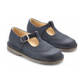 Navy Sahara Boys T Strap Wingtip