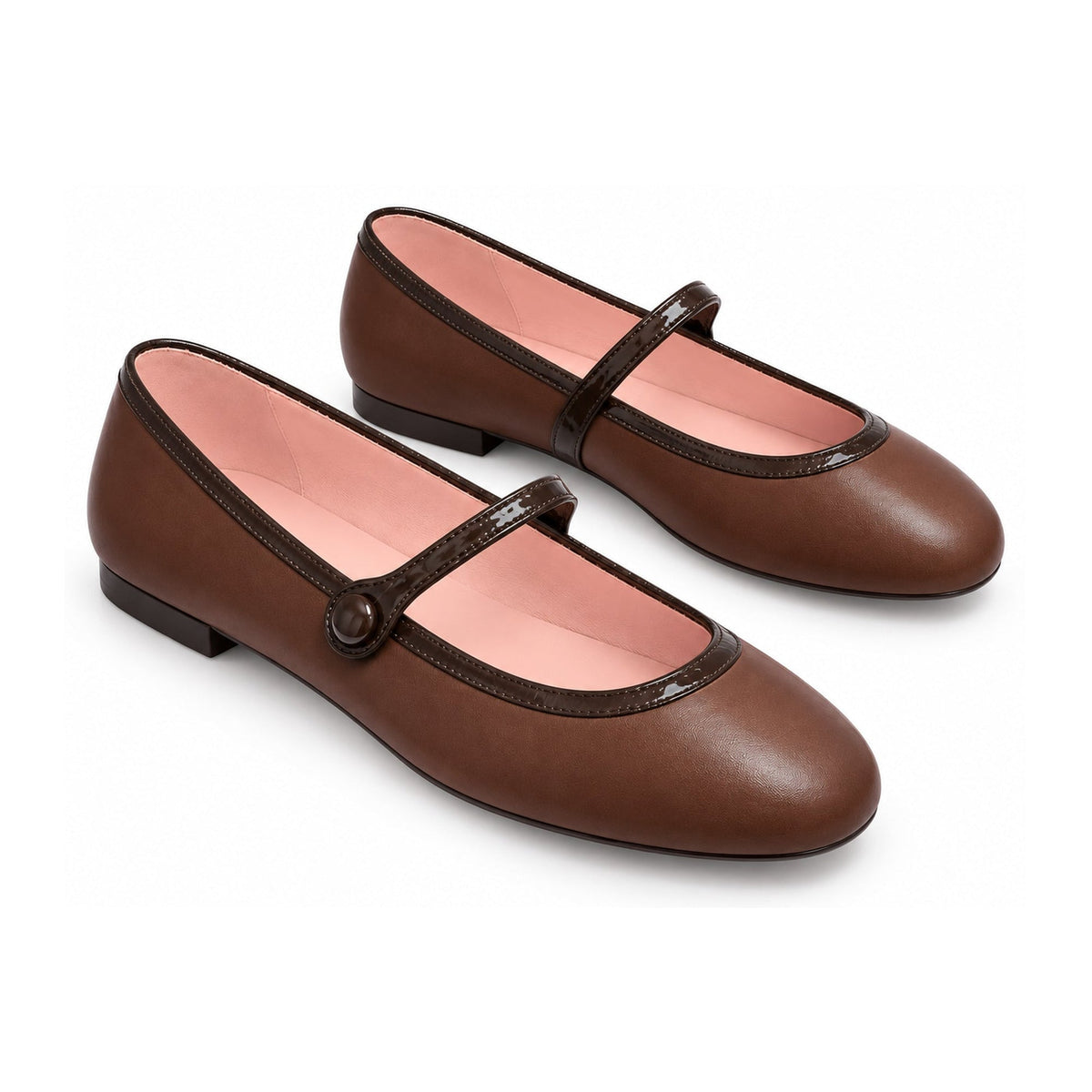 Brown Leather Teens Mary Jane Shoe